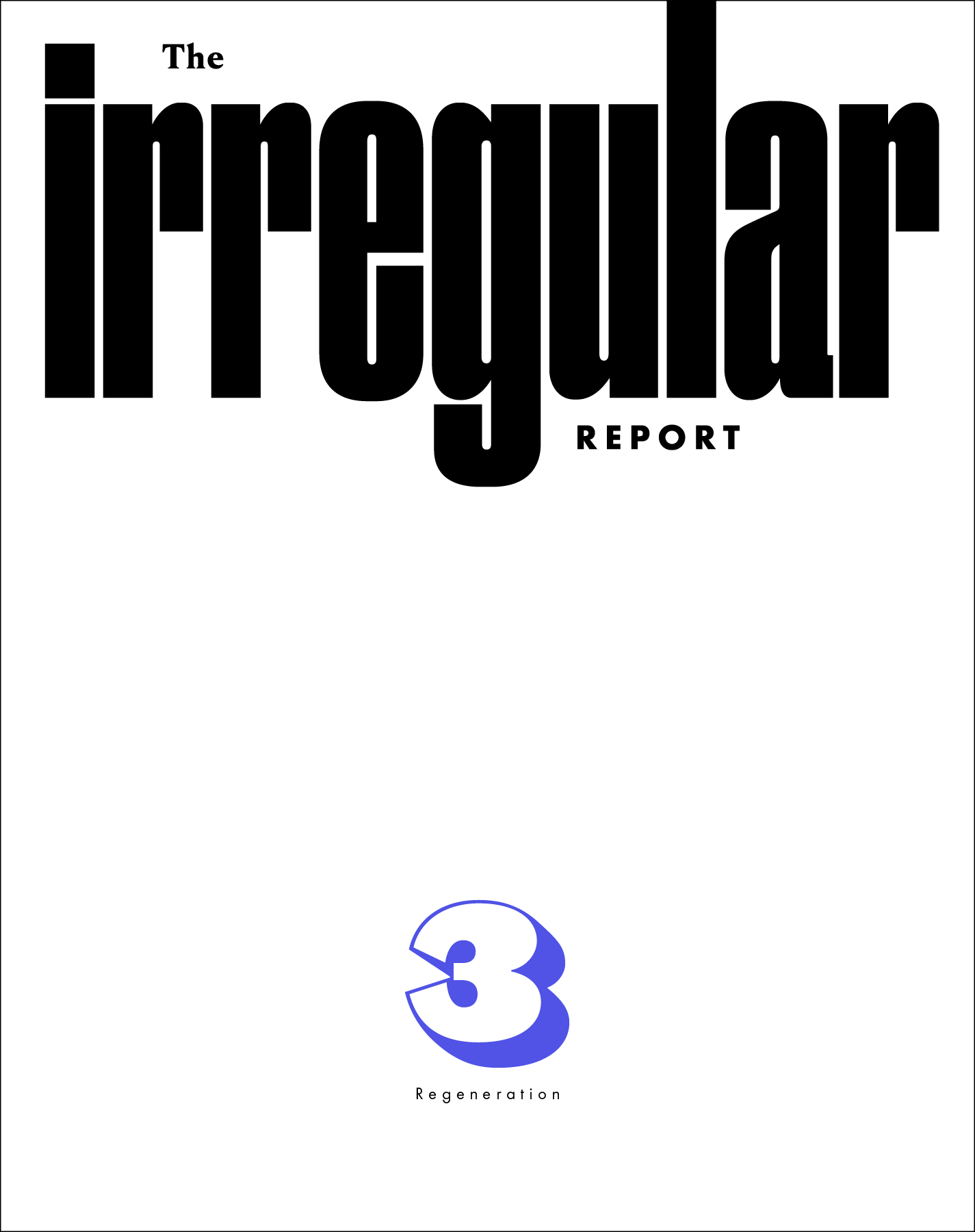 Report cover for Regeneration